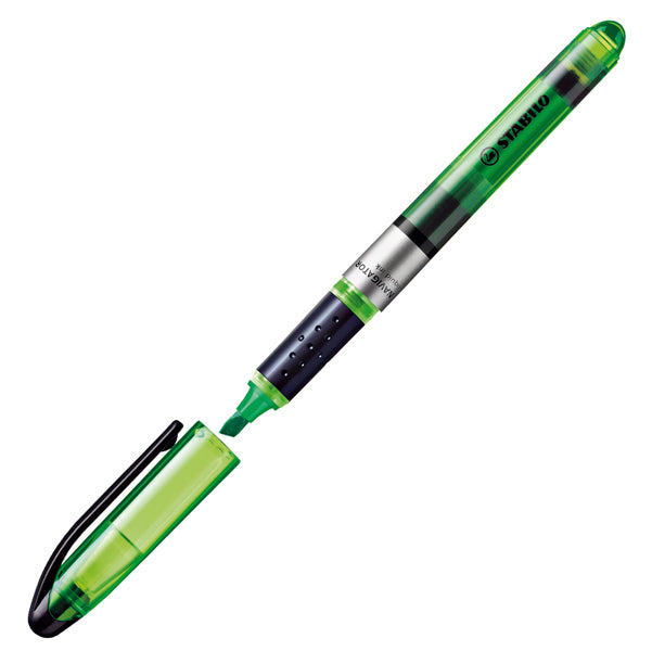 STABILO - 545-33 - Evidenziatore Stabilo Navigator - punta a scalpello - tratto da 1,0-4,0mm - verde - Stabilo
