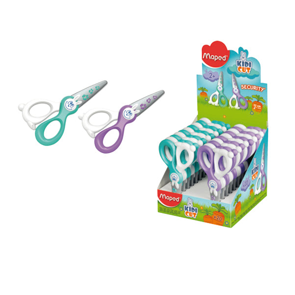 MAPED - 137702-0 - Forbici KidiKut - lama sintetica - punta tonda - 12 cm - Maped