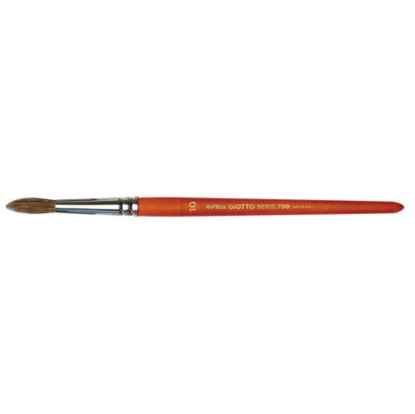 GIOTTO - 591000 - Pennelli punta tonda serie 700 - punta tonda - pelo di bue - n.10 - Giotto