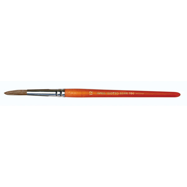 GIOTTO - 591200 - Pennelli punta tonda serie 700 - punta tonda - pelo di bue - n.12 - Giotto