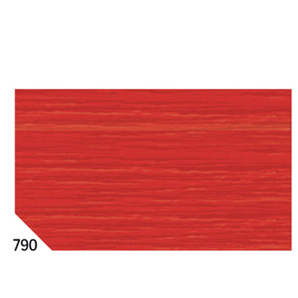 REX SADOCH - REX 790 - Carta crespa - 50 x 250 cm - 48 gr-m2 - rosso ciliegia 790 - Rex Sadoch - conf.10 rotoli