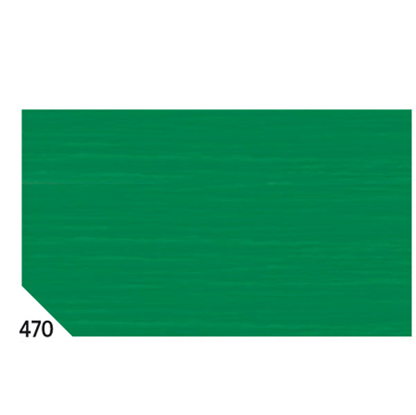 REX SADOCH - REX 470 - Carta crespa - 50 x 250 cm - 48 gr-m2 - verde bandiera 470 - Rex Sadoch - conf.10 rotoli