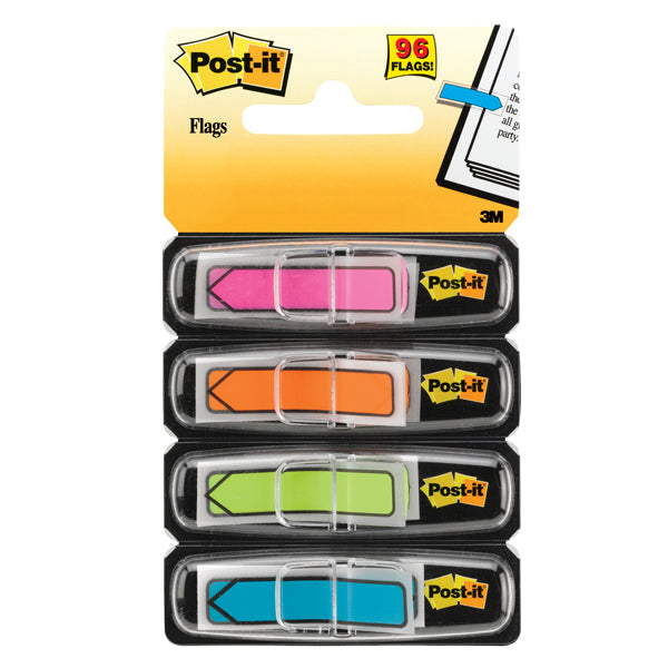 POST-IT - 26453 - Segnapagina Post it Index Mini Freccia - 684-ARR4 - 4 colori vivaci - Post it - conf. 96 pezzi