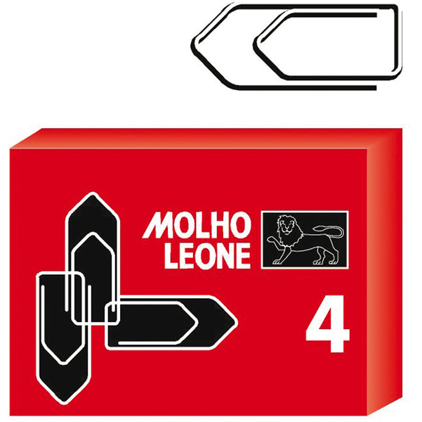 Molho Leone - 21114 - Fermagli zincati - n. 4 - 3,2 cm - Molho Leone - conf. 100 pezzi