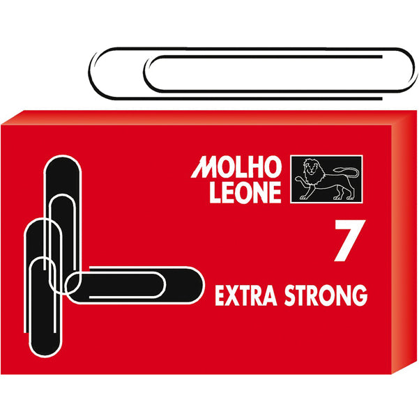 Molho Leone - 21107 - Fermagli zincati - n. 7 - 7,5 cm - Molho Leone - conf. 25 pezzi
