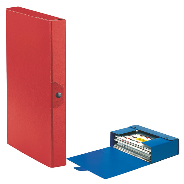 ESSELTE - 390324160 - Scatola progetto Eurobox - dorso 4 cm - 25x35 cm - rosso - Esselte