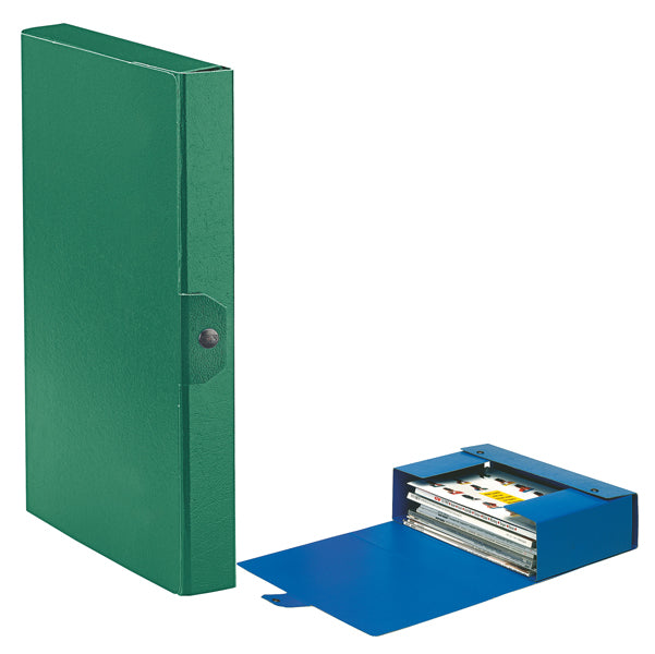ESSELTE - 390324180 - Scatola progetto Eurobox - dorso 4 cm - 25x35 cm - verde - Esselte