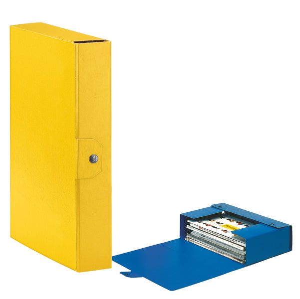 ESSELTE - 390326090 - Scatola progetto Eurobox - dorso 6 cm - 25x35 cm - giallo - Esselte