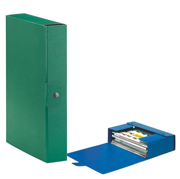ESSELTE - 390326180 - Scatola progetto Eurobox - dorso 6 cm - 25x35 cm - verde - Esselte