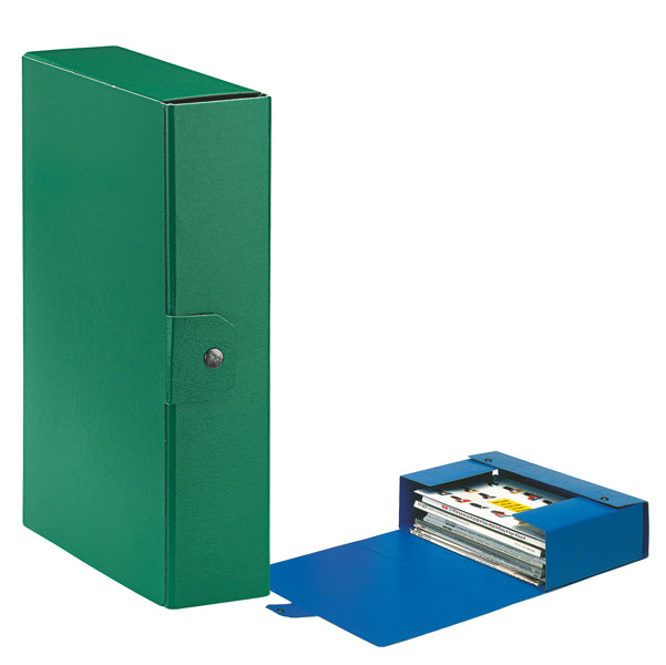 ESSELTE - 390328180 - Scatola progetto Eurobox - dorso 8 cm - 25x35 cm - verde - Esselte