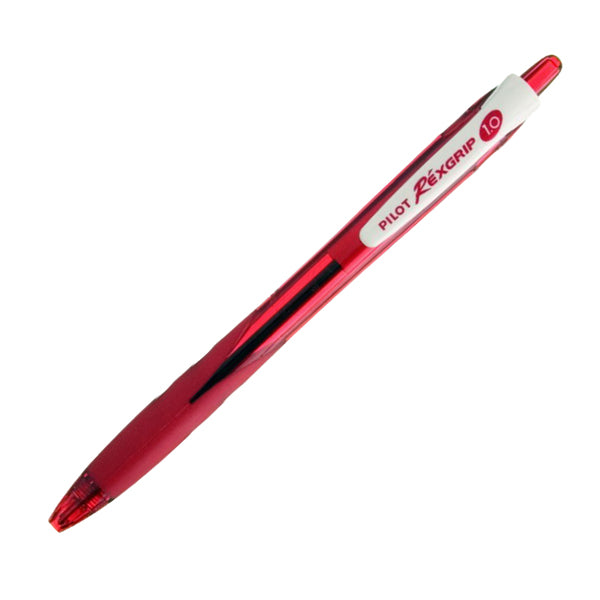 PILOT - 040012 - Penna a sfera a scatto Rexgrip Begreen - punta 1,0mm - rosso - Pilot
