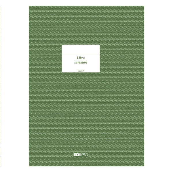 EDIPRO - E2369 - Registro libro inventari - 31 x 24,5cm - 92pg - numerate - Edipro
