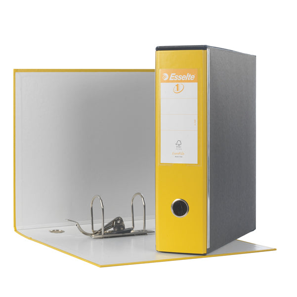 ESSELTE - 390753090 - Registratore Eurofile G53 - dorso 8 cm - commerciale 23x30 cm - giallo - Esselte
