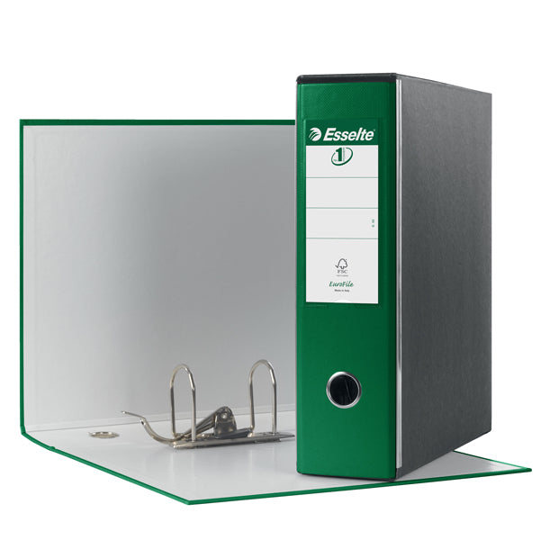 ESSELTE - 390753180 - Registratore Eurofile G53 - dorso 8 cm - commerciale 23x30 cm - verde - Esselte