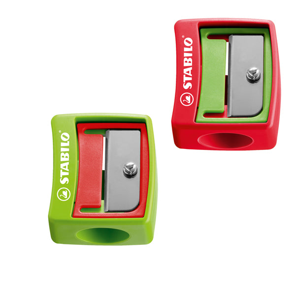 STABILO - 4548-12 - Temperamatite gigante Woody senza contenitore - 1 foro - per pastelli con mina XXL 10mm - Stabilo