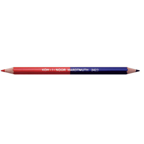 KOH.I.NOOR - H3423 - Matita bicolore grossa - rosso-blu - Koh I Noor - conf. 12 pezzi