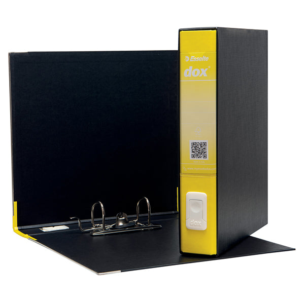 DOX - D26406 - Registratore Dox 4 - dorso 5 cm - commerciale 23x29,7 cm - giallo - Esselte