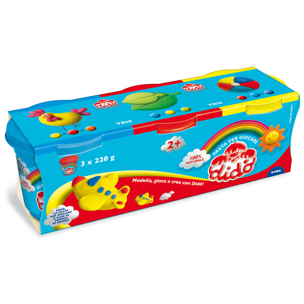 DIDO - 390463 - Tris barattoli da 220gr - giallo-magenta-blu - DiDO'