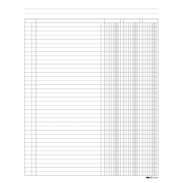 EDIPRO - E2769 - Registro a 3 colonne - 31 x 24cm - 100 fogli - Edipro