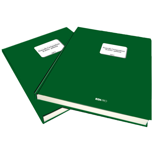 EDIPRO - E2815 - Registro corrispondenza arrivo-partenza - 31 x 24,5cm - 500 fogli - Edipro
