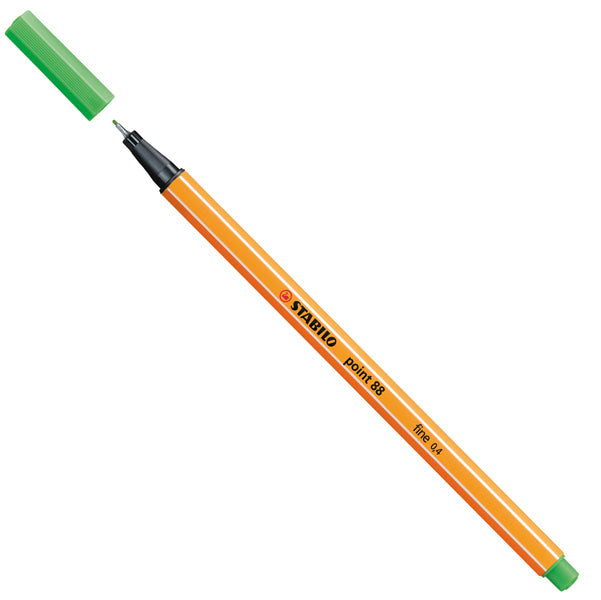 STABILO - 88-43 - Fineliner Point 88 - tratto 0,4 mm - verde chiaro 43 - Stabilo