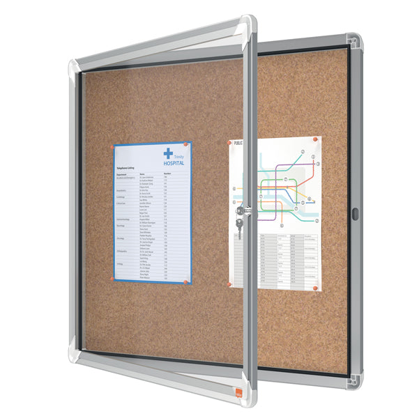 NOBO - 1902562 - Bacheca per interni - fondo in sughero - 6 fogli A4 - orizzontale - Nobo