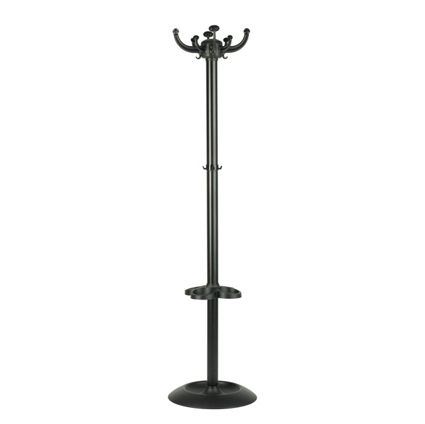 Unisit - APUJOL-N - Appendiabiti Jolly - con portaombrelli - 8 posti - 168 x 40 cm - nero - Unisit