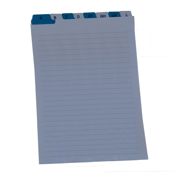 EDIPRO - E3653 - Schede - rubrica A-Z - 21x15 cm (verticale) - bianco - Edipro