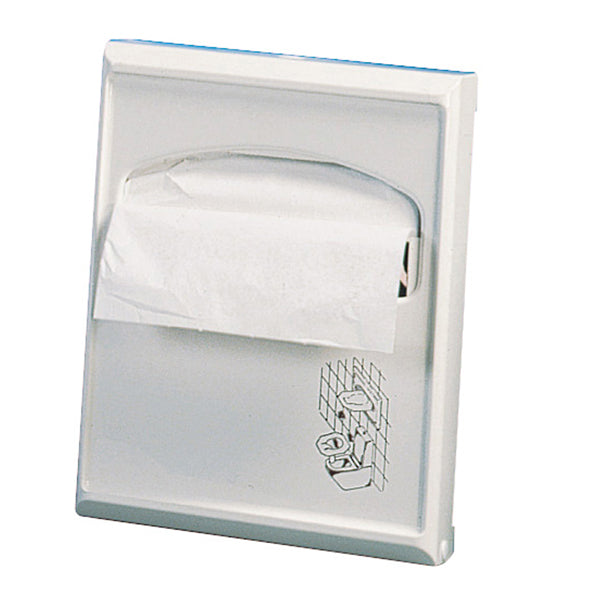 MAR PLAST - A53002 - Dispenser per carta copriwater Mini - 23x5,5x29,5 cm - bianco - Mar Plast
