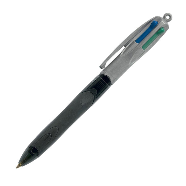 BIC - 8922931 - Penna a sfera a scatto 4 Colors Grip Pro - punta 1,0mm - nero, blu, rosso, verde - Bic
