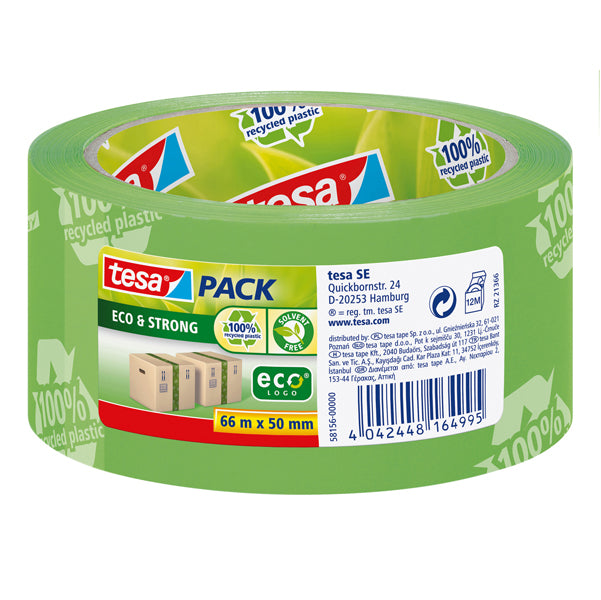 TESA - 58156-00000-01 - Nastro adesivo Tesapack Eco Strong - 5 cm x 66 m - Tesa
