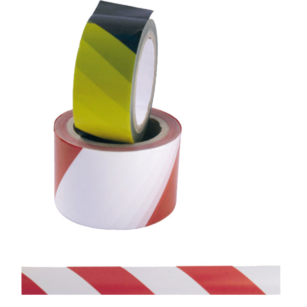 VIVA - 1620-R-B - Nastro di sicurezza - adesivo - 5 cm x 25 m - rosso-bianco - Viva