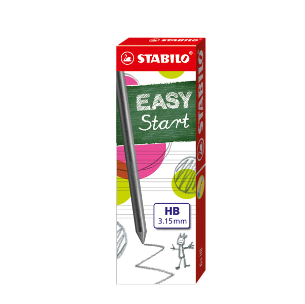 STABILO - 7890-6-HB - Mine Easystart - mina 3,15mm - gradazione HB - Stabilo - astuccio 6 mine