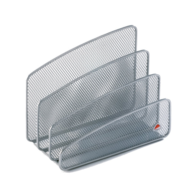 ALBA - MESHLETTER-M - Sparticarte Mesh - rete metallica - 14,5 x 18 x 9 cm - argento - Alba