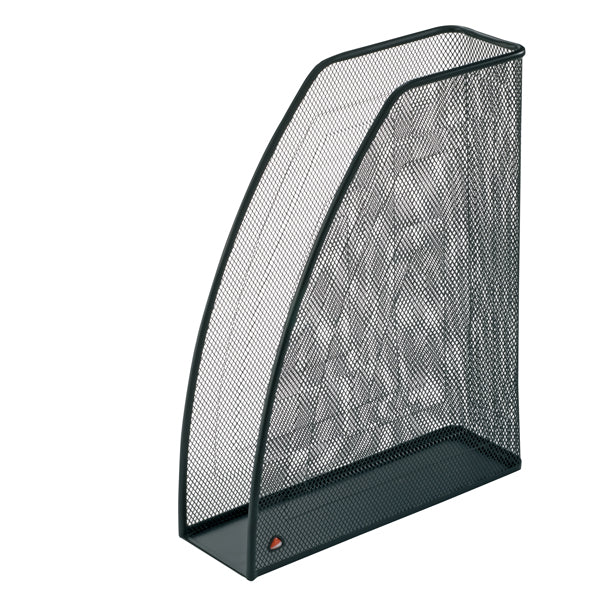 ALBA - MESHMAG-N - Portariviste Mesh - 26 x 8 x 33,5 cm - rete metallica - nero - Alba