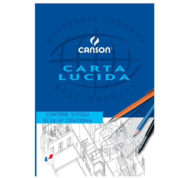 CANSON - C200005826 - Blocco carta lucida - 230x330mm - 10 fogli - 80gr - uso manuale - Canson