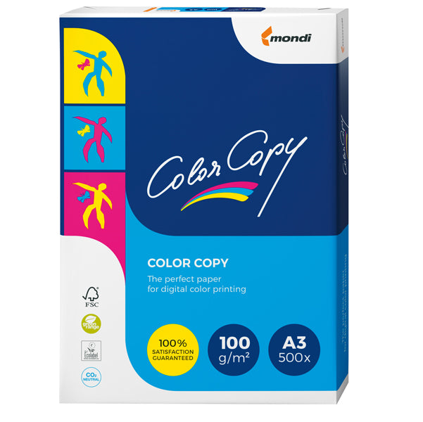 MONDI - 6324 - Carta Color Copy - 320 x 450 mm - 100 gr - bianco - Sra3 - Mondi - conf. 500 fogli