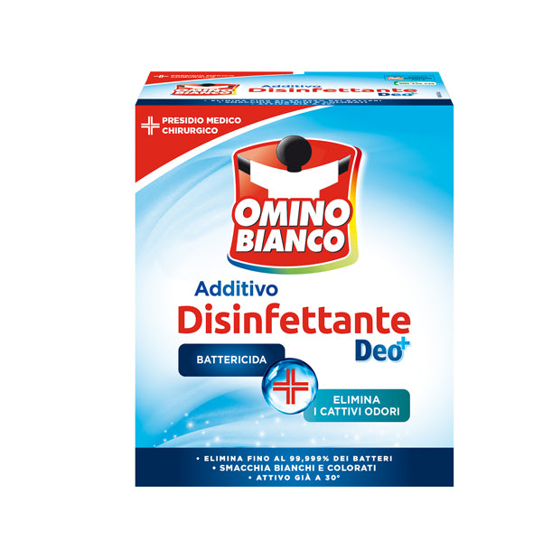 OMINO BIANCO - M92341 - Additivo Omino Bianco disinfettante per tessuti - 450 gr - Omino Bianco