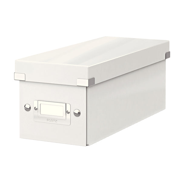 LEITZ - 60410001 - Scatola archivio Click Store - per CD - 14,3x13,6,x35,2 cm - bianco - Leitz
