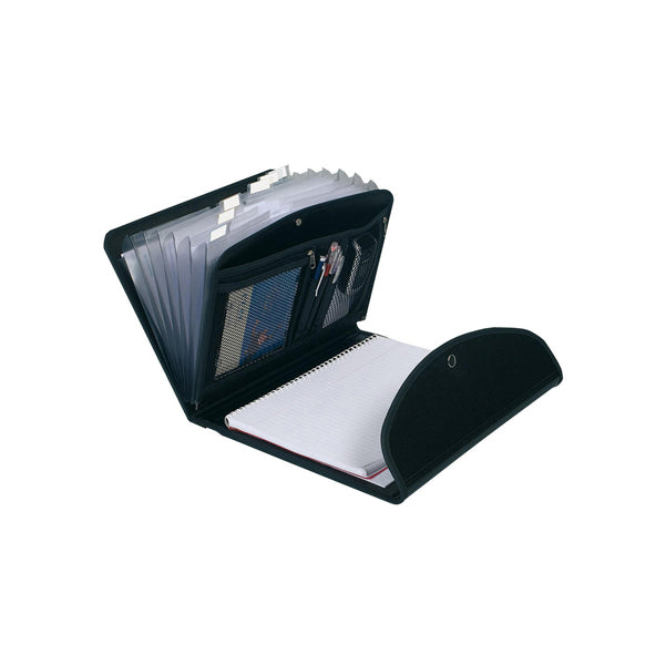 EXACOMPTA - 55834E - Classificatore Exafolio Exactive - 6 scomparti - PPL - 25,5x33 cm - nero - Exacompta