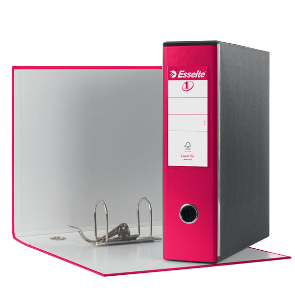 ESSELTE - 390753900 - Registratore Eurofile G53 - dorso 8 cm - commerciale 23x30 cm - fucsia - Esselte