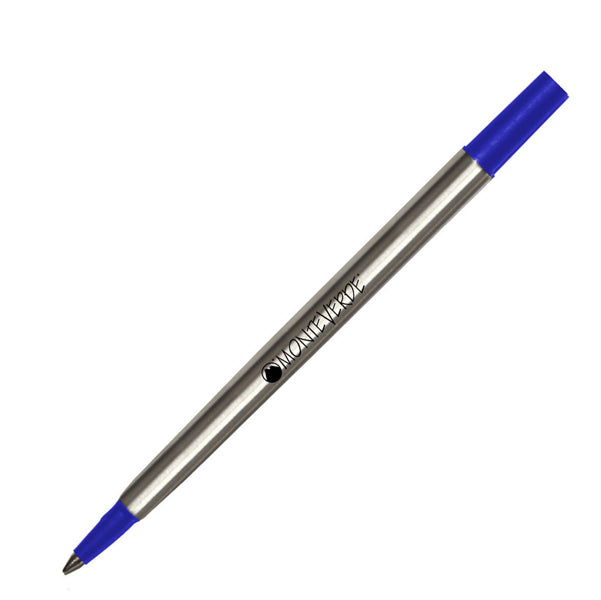 MONTEVERDE - J231203 - Refill in metallo per roller Parker - punta fine - blu - Monteverde - conf. 2 pezzi