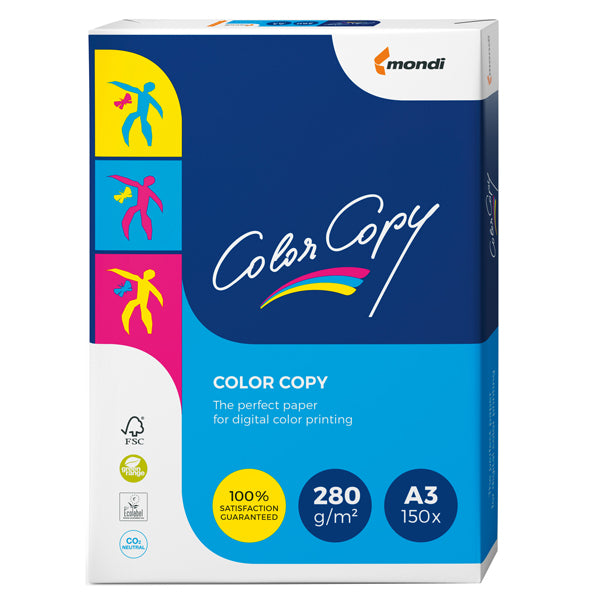 MONDI - 6384 - Carta Color Copy - 320 x 450 mm - 280 gr - bianco - Sra3 - Mondi - conf. 150 fogli