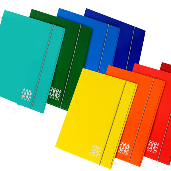 BLASETTI - 2200 - Cartellina One Color - 17 x 25 cm - 3 lembi - con elastico - Blasetti