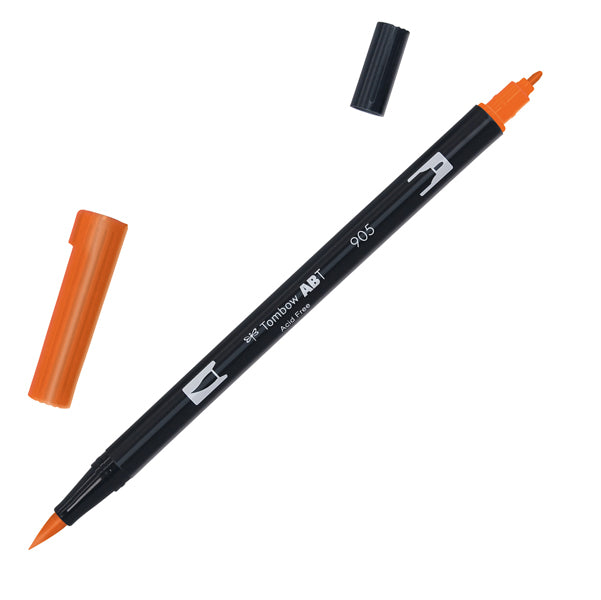 TOMBOW - PABT-905 - Pennarello Dual Brush N905 - red - Tombow - 66618 - Conf. da 6 Pz.