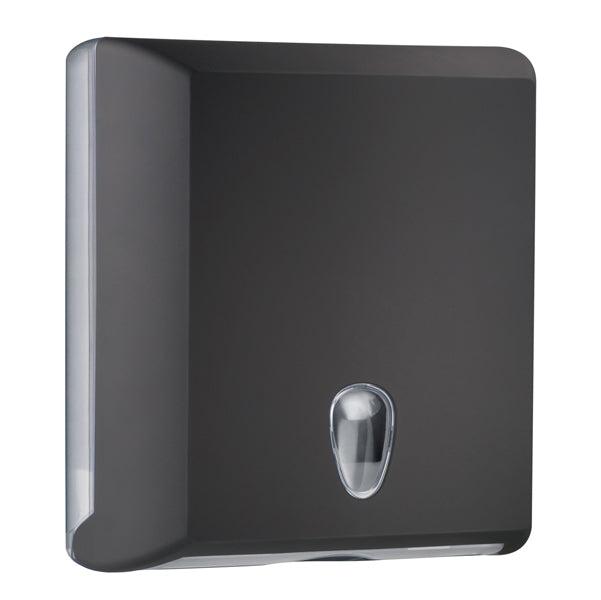 MAR PLAST - A70610ENE - Dispenser asciugamani piegati Soft Touch - 29x10,5x30,5 cm - nero - Mar Plast