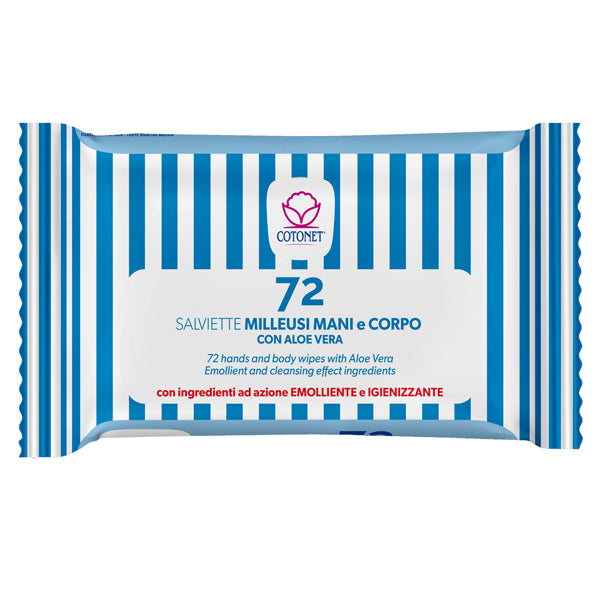 Cotonet - 3153CT02 - Salviette profumate Cotonet Aloe - Logex Professional - conf. richiudibile da 72 pezzi