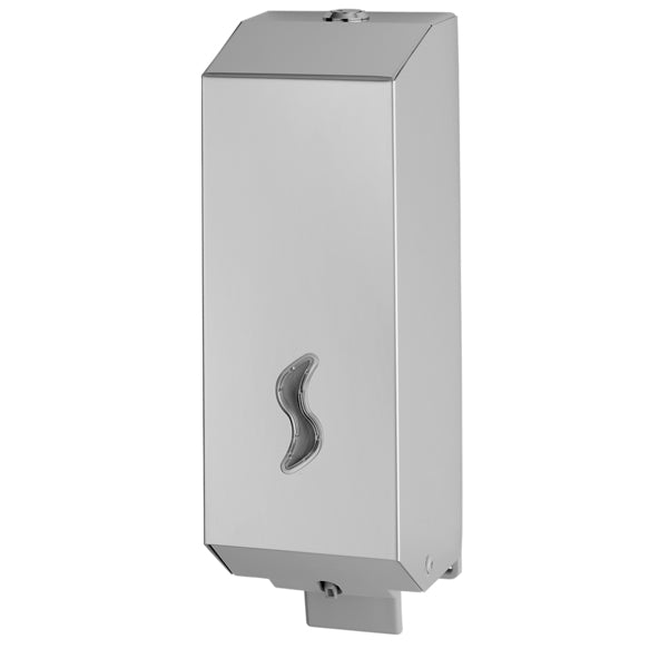 MEDIALINTERNATIONAL - 105036 - Dispenser per sapone liquido - 10x11x32 cm - capacitA' 1,2 L - acciaio inox - Medial International