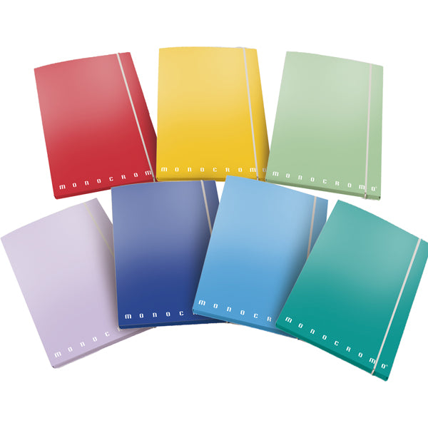 PIGNA - 02175633L - Cartellina con elastico Monocromo - cartone - 3 lembi - dorso 1,2 cm - 26x34 cm - col. assortiti - Pigna