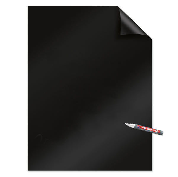 LEGAMASTER - 159200 - Fogli elettrostatici Magic Chart - 60 x 80 cm - nero - Legamaster - rotolo da 25 pezzi